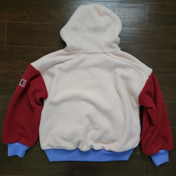 Free People Hit The Slopes Hoodie Womens XS Jacket Cozy Warm Retro Fleece - Picture 3 of 6